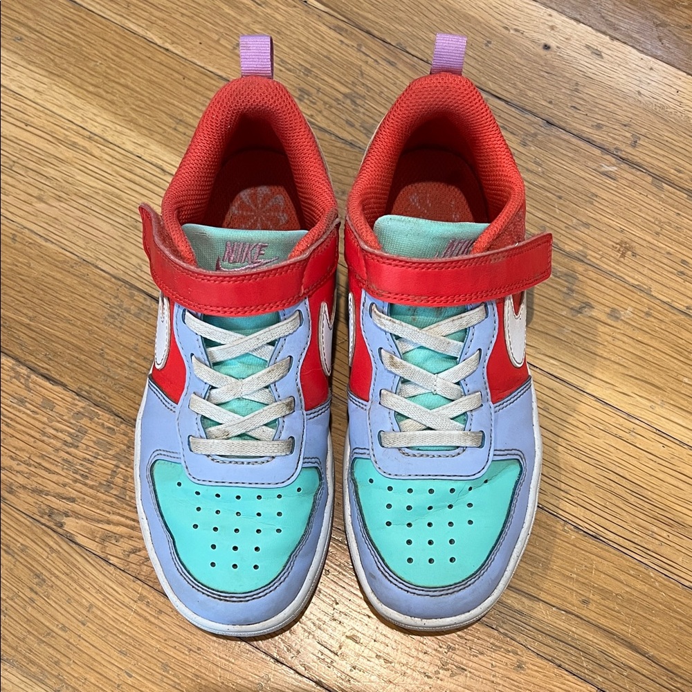 Nike Kids' Red and Light Blue Sneakers
